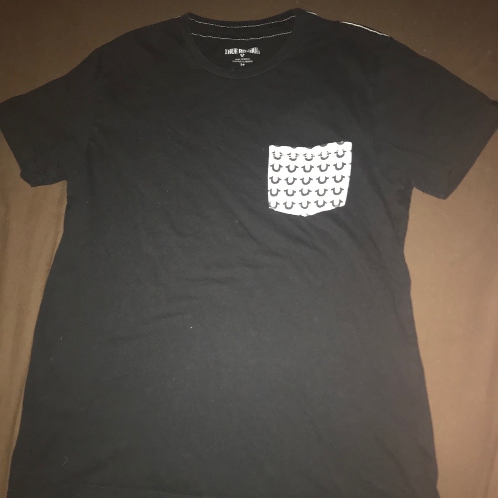 True Religion Pocket Tee Shirt (black)